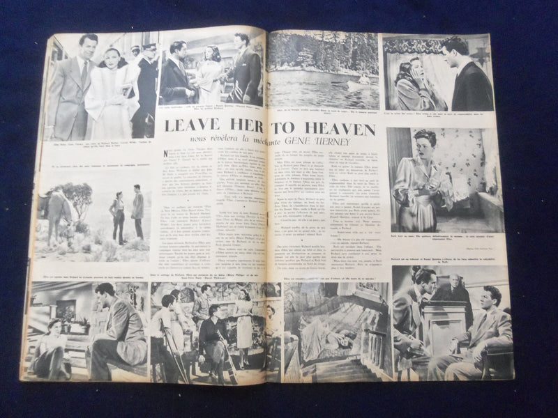 1946 NOV 5 CINEMONDE MAGAZINE -JEAN MARAIS/JOSETTE DAY- FRENCH EDITION- SP 4868C
