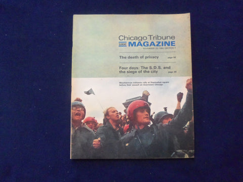 1969 NOVEMBER 23 CHICAGO TRIBUNE MAGAZINE SECTION -WEATHERMAN MILITANTS- NP 6375