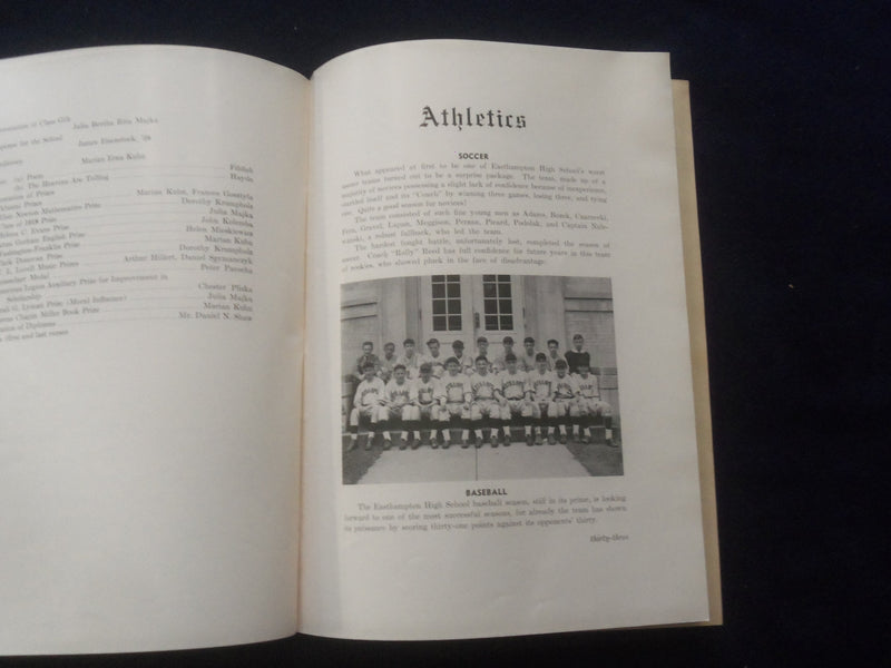 1937-1940 THE EXHO - EASTHAMPTON HIGH SCHOOL YEARBOOKS - LOT OF 4 - O 2136M