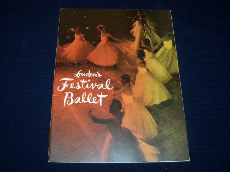 1954-1955 LONDON'S FESTIVAL BALLET PROGRAM - S. HUROK - TOUMANOVA - J 5096