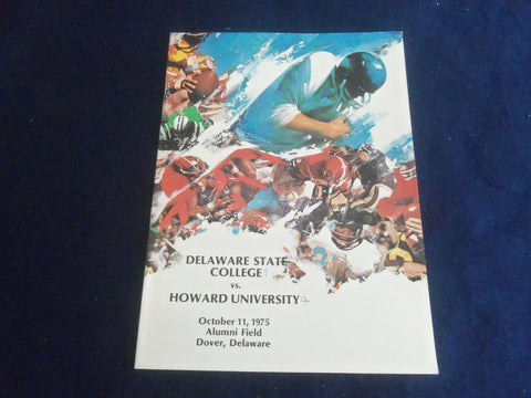 1975 OCT 11 FOOTBALL PROGRAM - DELAWARE STATE COLLEGE VS HOWARD UNIV - SP 1215U