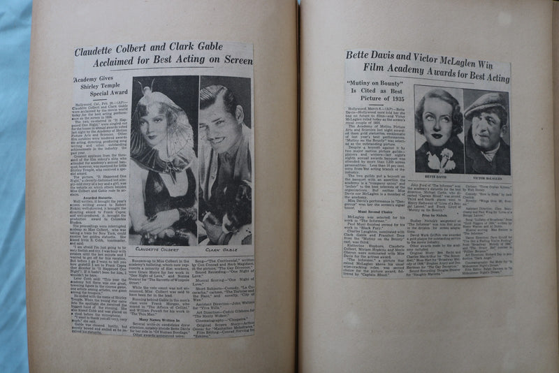 1930'S MOVIE NEWSPAPER REVIEW SCRAPBOOK - GONE WITH THE WIND - E 26494
