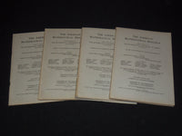 1921 THE AMERICAN MATHEMATICAL MONTHLY MAGAZINE LOT OF 4 - WR 277D