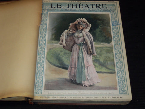 1901 JANUARY-JUNE LE THEATRE MAGAZINE BOUND VOLUME - 12 ISSUES - KD 2657D