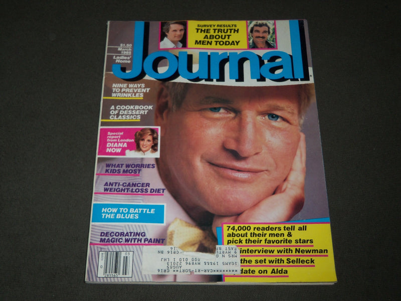 1985 MARCH LADIES' HOME JOURNAL MAGAZINE - PAUL NEWMAN COVER - B 3133