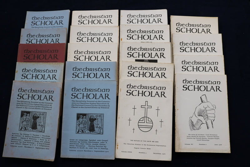 1953-1959 THE CHRISTIAN SCHOLAR QUARTERLY JOURNAL - LOT OF 19 - O 3613