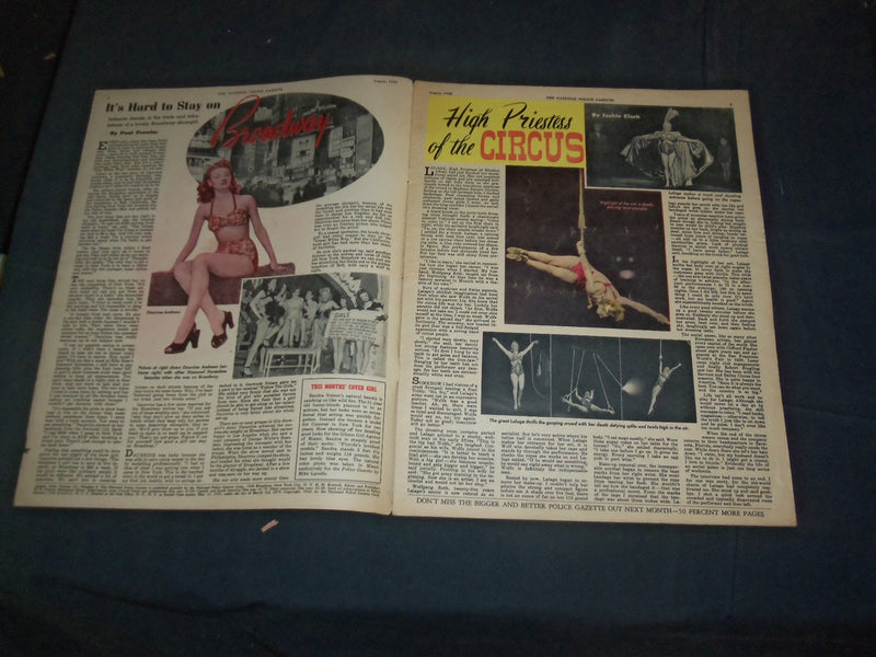 1946 AUGUST THE NATIONAL POLICE GAZETTE MAGAZINE - SANDRA WILSON - B 5925