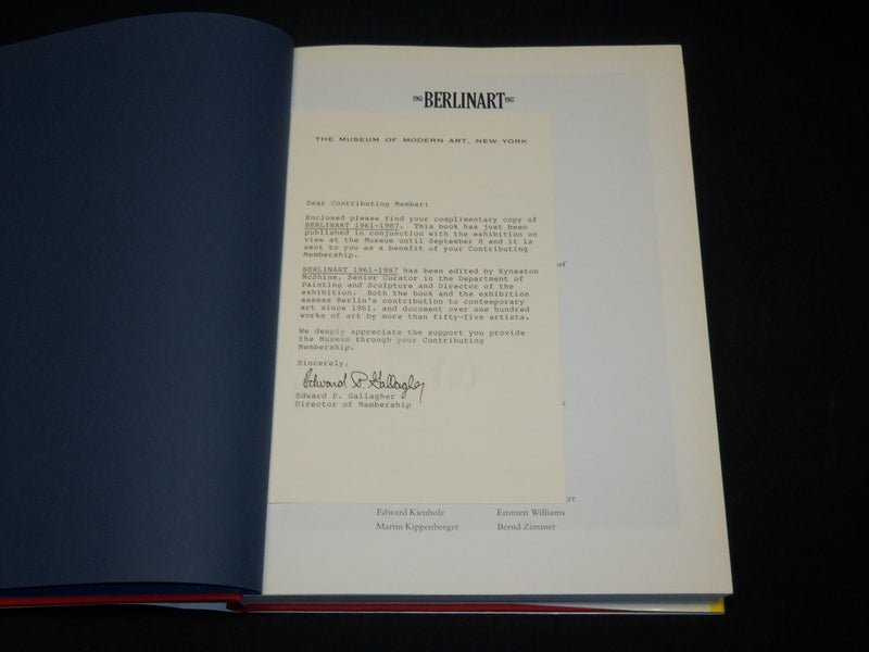 1987 BERLINART 1961-1987 HARDCOVER BOOK - MODERN ART - GREAT PHOTOS - I 1905