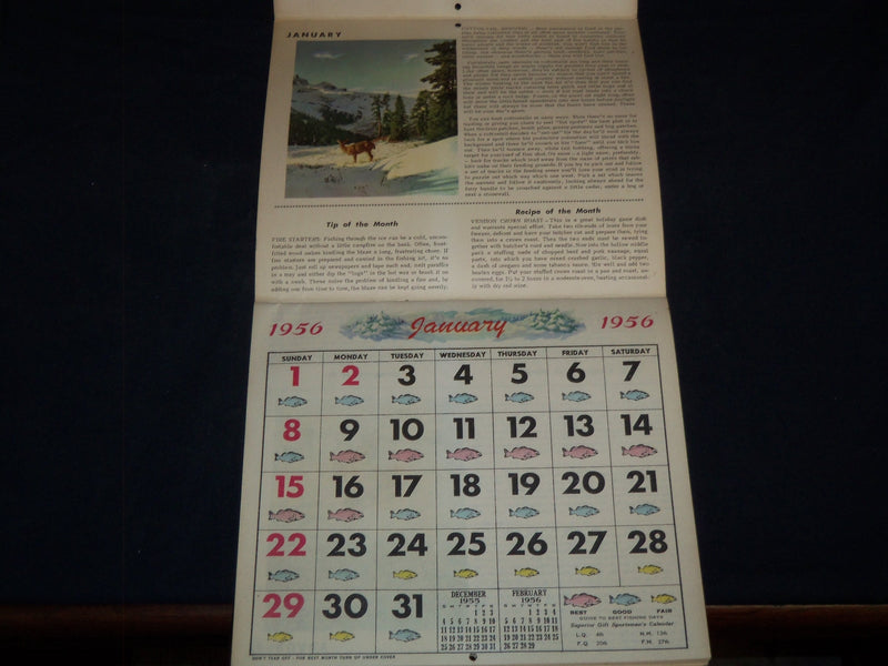1956 NORTHWESTERN STATE BANK CALENDAR - ST. PAUL - J 8158