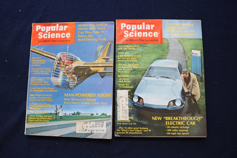 1971 POPULAR SCIENCE MAGAZINE - LOT OF 11 - O 3652