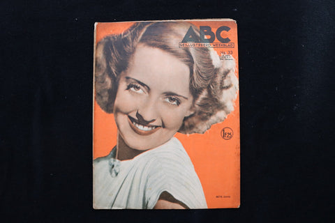 1937 SEPTEMBER 5 ABC ILLUSTRATED MAGAZINE - BETTE DAVIS COVER - E 26087