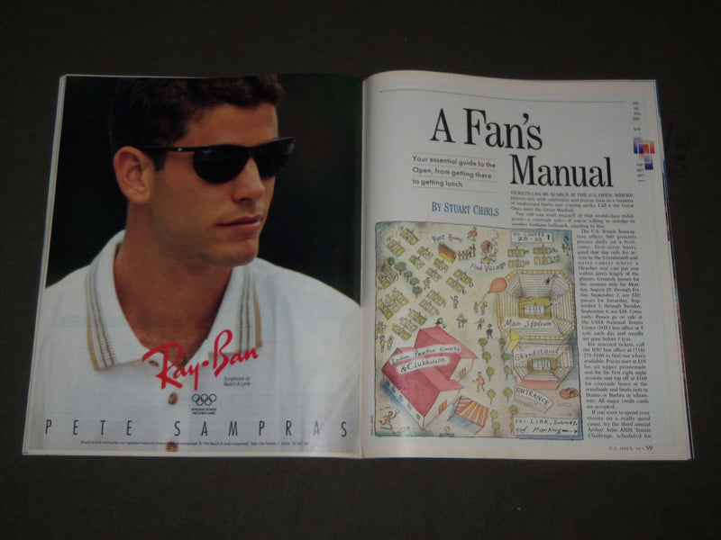 1994 U. S. OPEN PREVIEW TENNIS MAGAZINE - GREAT COVER & PHOTOS - J 2723