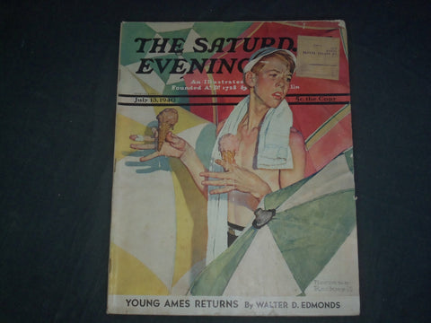 1940 JULY 13 THE SATURDAY EVENING POST MAGAZINE -NORMAN ROCKWELL COVER- SP 2474W