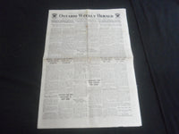 1933 JAN 19 & DEC 11 ONTARIO (CA) WEEKLY HERALD NEWSPAPER - LOT OF 2 - NP 5761
