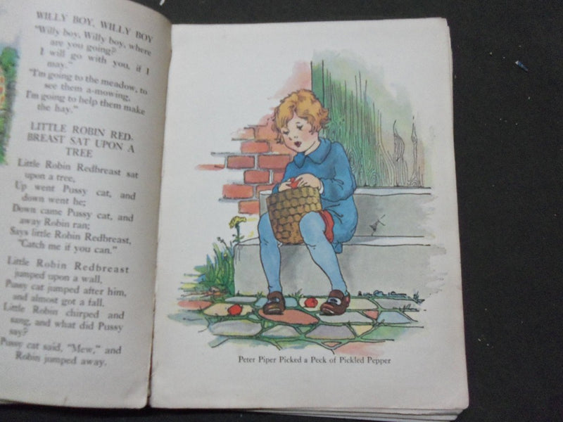1933 FAMOUS RHYMES - MOTHER GOOSE CHILDREN'S BOOK - ILLUSTRATED - PIPER- KD 5806