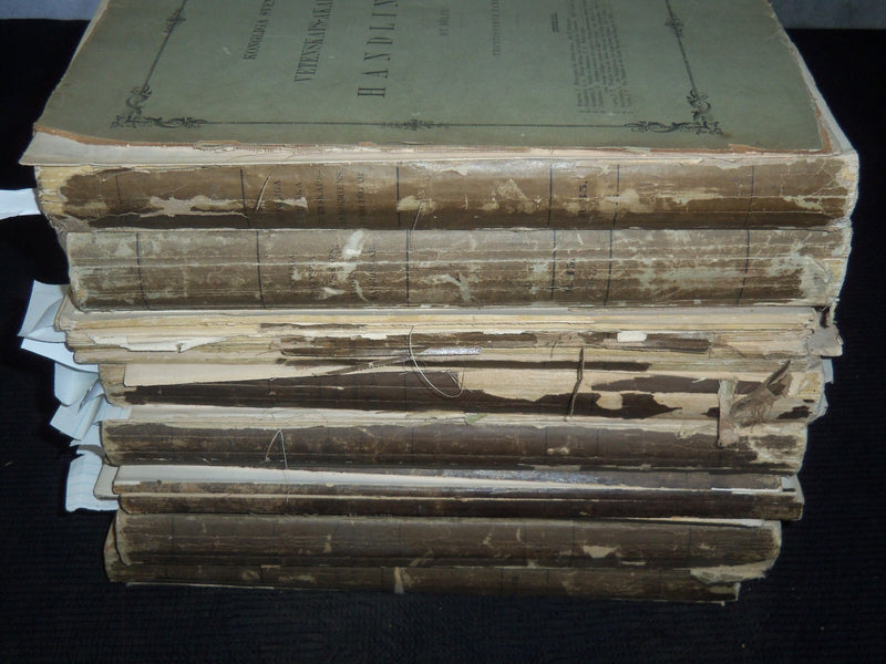 1877-1903 KONGLIGA SVENSKA SWEDISH VETENSKAPSAKADEMIENS VOLUMES LOT OF 8
