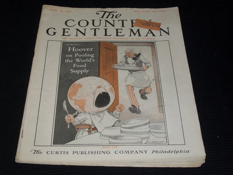 1917 JULY 14 THE COUNTRY GENTLEMAN MAGAZINE ILLUSTRATED COVER ART - E 2868