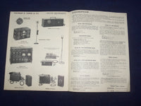 1930'S THOMAS B. GIBBS & CO. AMPLIFYING EQUIPMENT CATALOG - CHICAGO, IL - J 9326