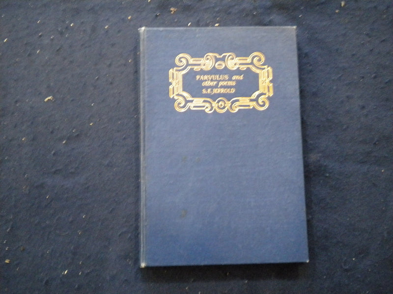 1940 PARVULUS AND OTHER POEMS HARDCOVER BOOK BY SYDNEY JERROLD - KD 8053