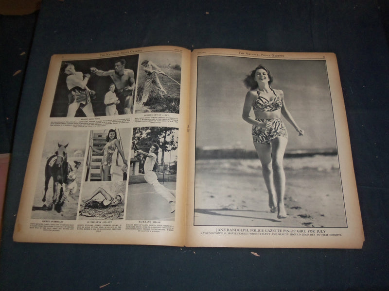 1943 JULY THE NATIONAL POLICE GAZETTE MAGAZINE - DOLORES MORAN - B 5901