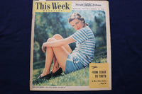 1945 AUGUST 19 THIS WEEK MAGAZINE - PATTI HUGHES COVER - E 22925