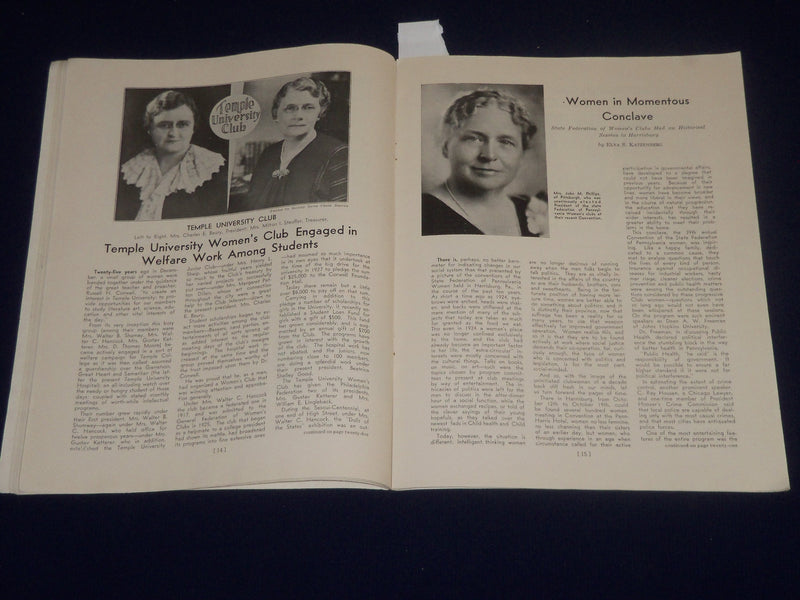 1934 NOVEMBER NEW PHILADELPHIAN MAGAZINE - NICE COVER & PHOTOS - SP 2647