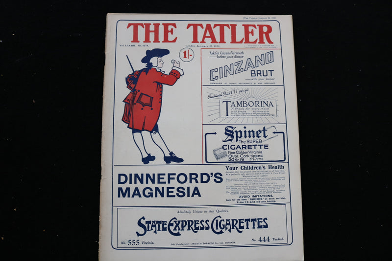 1922 JANUARY 25 THE TATLER MAGAZINE - LONDON, ENGLAND - E 9834