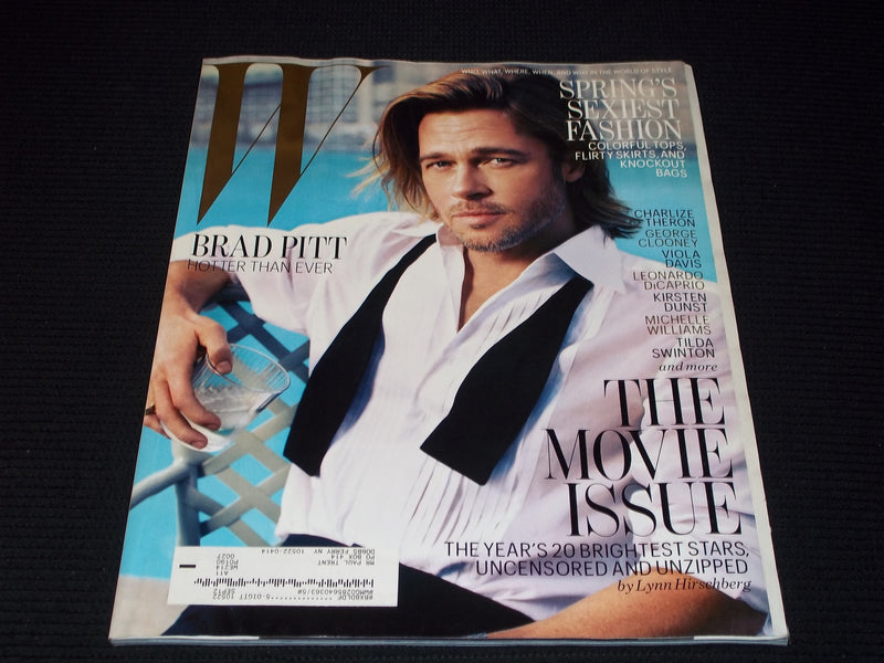 2012 FEBRUARY W MAGAZINE - BRAD PITT FRONT COVER - E 13064
