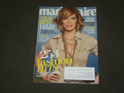 2009 NOVEMBER MARIE CLAIRE MAGAZINE - HILARY SWANK COVER - B 3304