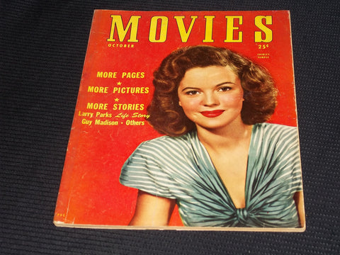 1947 OCTOBER MOVIES MAGAZINE - SHIRLEY TEMPLE FRONT COVER - E 16200