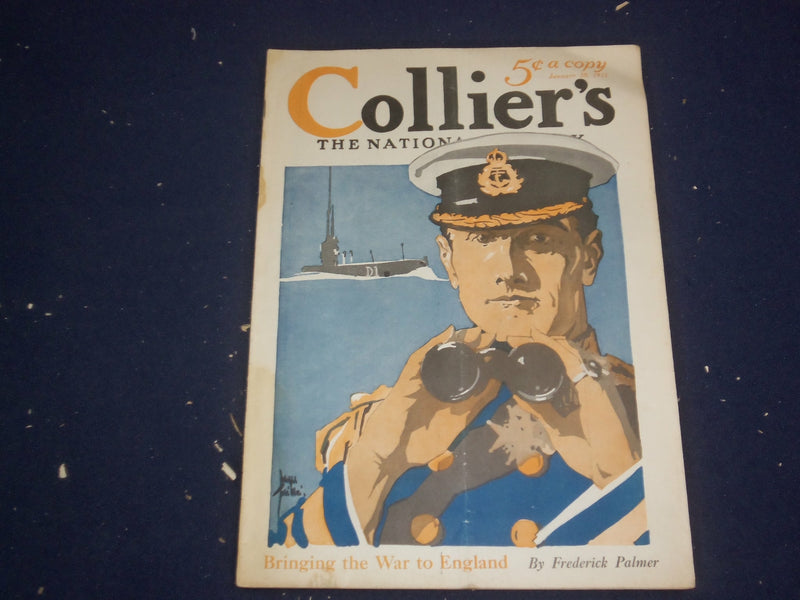 1915 JANUARY 30 COLLIER'S MAGAZINE - BRINGING THE WAR TO ENGLAND - ST 6707