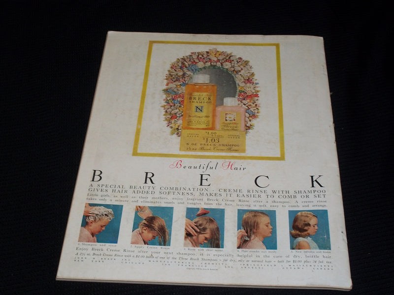 1958 SEPTEMBER MCCALL'S MAGAZINE VERY NICE FRONT COVER & FULL PAGE ADS - E 2441