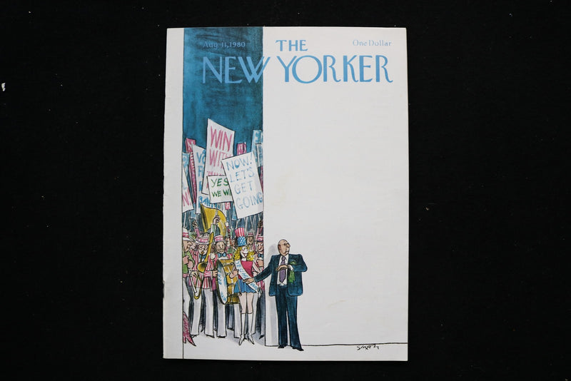 1980 AUGUST 11 NEW YORKER MAGAZINE - GREAT ILLUSTRATED COVER - NY 3034