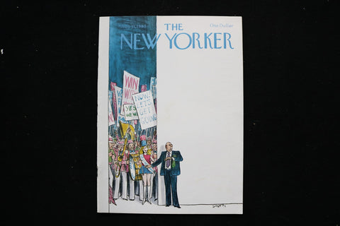 1980 AUGUST 11 NEW YORKER MAGAZINE - GREAT ILLUSTRATED COVER - NY 3034