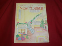 1986 DECEMBER 22 NEW YORKER MAGAZINE FRONT COVER ONLY - GREAT ART FOR FRAMING