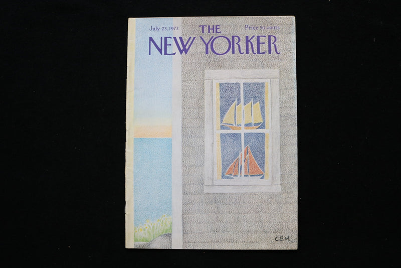 1973 JULY 23 NEW YORKER MAGAZINE - GREAT ILLUSTRATED COVER - NY 2884