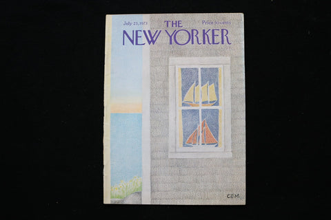 1973 JULY 23 NEW YORKER MAGAZINE - GREAT ILLUSTRATED COVER - NY 2884