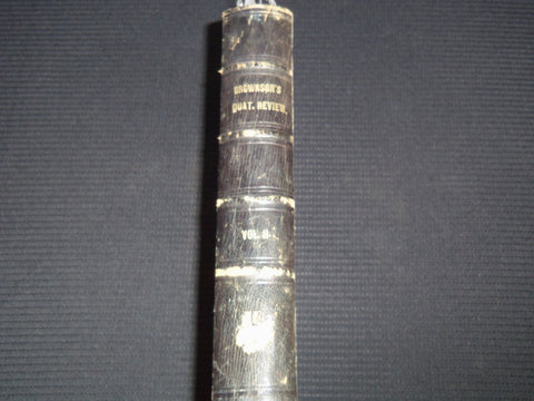 1857 BROWNSON'S QUARTERLY REVIEW MAGAZINE BOUND VOLUME NO. 2 - KD 7808