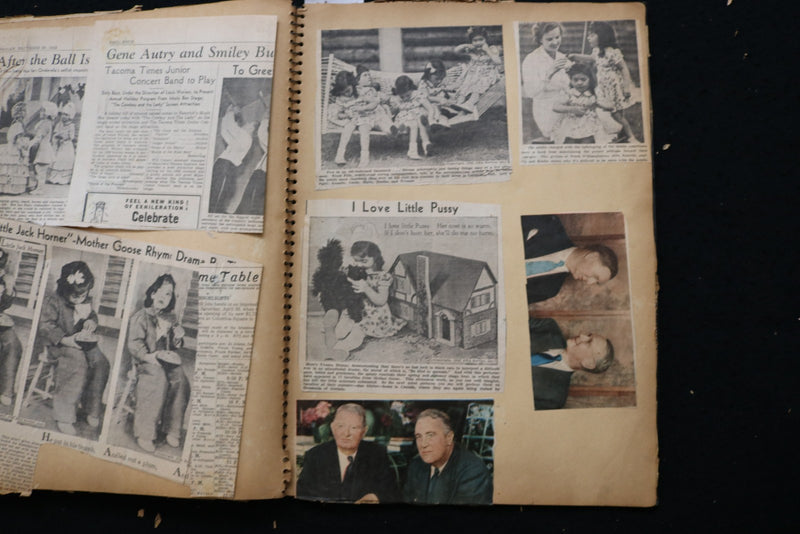 DIONNE QUINTUPLETS SCRAPBOOK, LOADED - E 24907