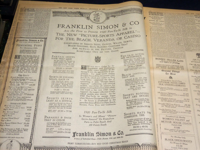 1919 DECEMBER 14 NEW YORK TIMES - MOVE TO RATIFY TREATY WITHOUT LEAGUE - NT 7955