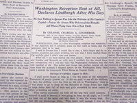 1927 JUNE 12 NEW YORK TIMES - NATION PAY ITS HOMAGE TO LINDBERGH - NT 5067