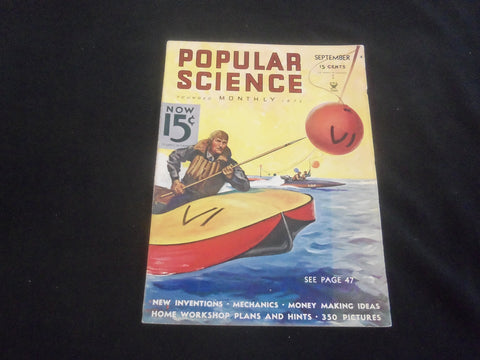 193 SEPTEMBER POPULAR SCIENCE MAGAZINE -ILLUSTRATIONS, STORIES, PHOTOS -SP 9338W