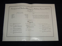 1958 APRIL 25 AMERICAN CHEMICAL SOCIETY PROGRAM - INDIANA SECTION - J 9023