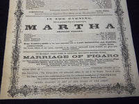 1870 BOSTON THEATRE DER FREISCHUTZ MARRIAGE OF FIGARO HANDBILL - J 5388