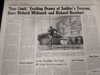 1957 TIME LIMIT MOVIE PRESS BOOK STARRING RICHARD WIDMARK & R. BASEHART - P 15