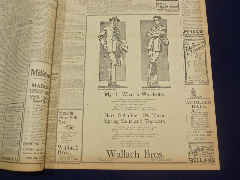1918 MARCH 15 NEW YORK TIMES - AMERICANS SEIZE GERMAN TRENCHES - NT 8151