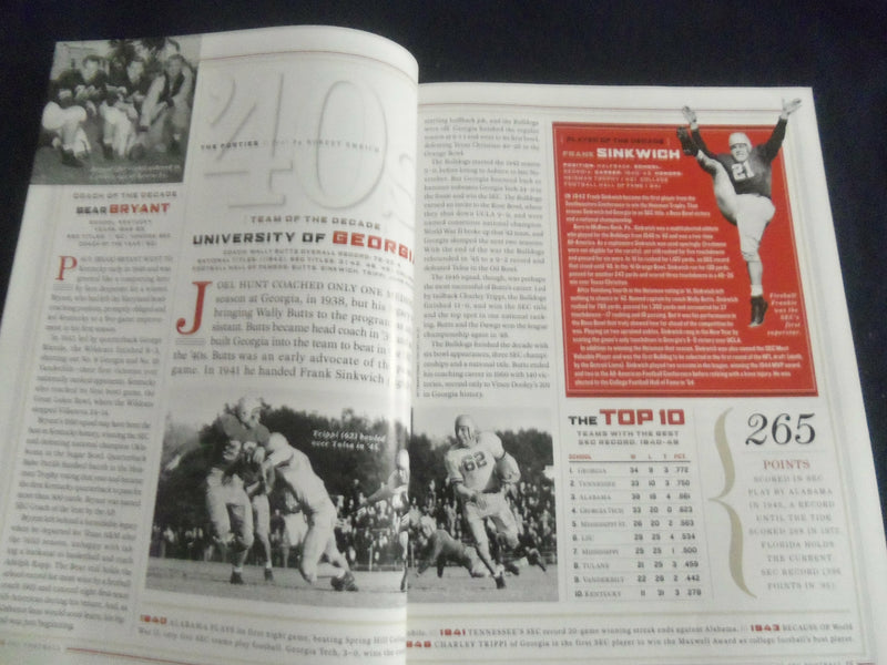2007 SPORTS ILLUSTRATED MAGAZINE - 75 YEARS OF SEC FOOTBALL SPECIAL - SP 1221X