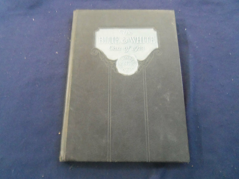 1933 BLUE & WHITE CROSBY HIGH SCHOOL YEARBOOK - WATERBURY, CONNECTICUT - YB 2675