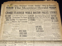 1919 SEPTEMBER THE MONTREAL HERALD NEWSPAPER LOT OF 23 ISSUES - NTL 16C
