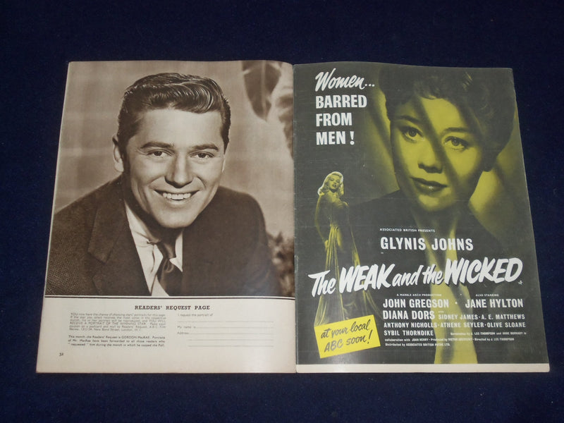 1954 MARCH FILM REVIEW MAGAZINE - DORIS DAY - GORDON MACRAE - J 9676